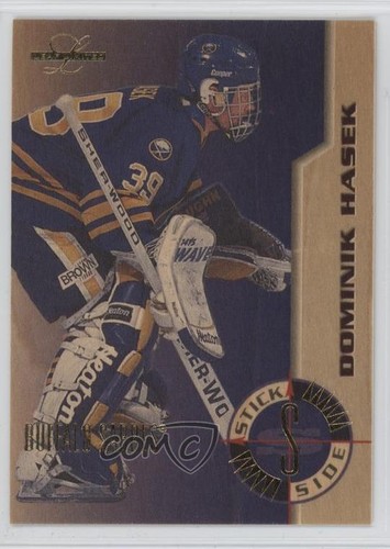 Dominik Hasek #5 1995 Leaf Limited Stick Side card