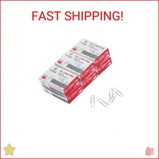 PAPERPAL Paperclips for Office School Personal Use, 1 Nonskid Paper Clip 1-2
