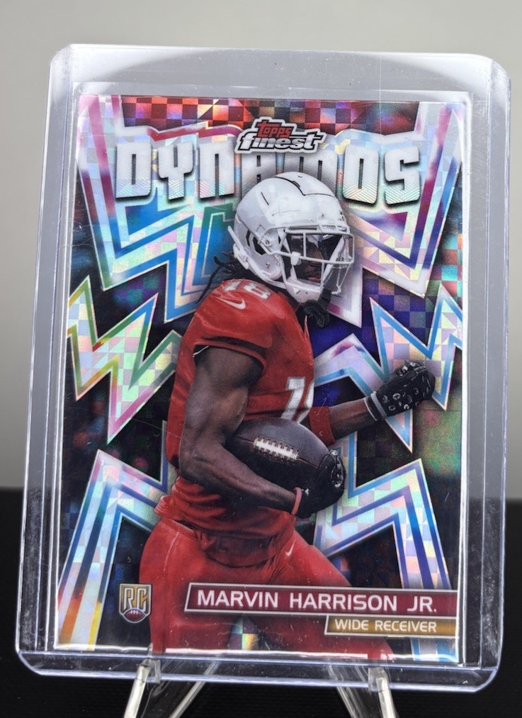 Marvin Harrison Jr. Topps Finest Dynamos #DYN13 Checkerboard