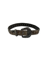 Nocona Belt Co. Girls' Rhinestone Leather Hair-On-Hide Leather Belt - Size 20
