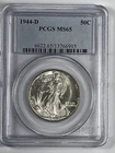 1944-D Walking Liberty Half Dollar PCGS MS65 Blazing White