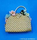 Vintage Barbie Doll PAK Accessories #923 Flower Purse Near Mint ~ 1960's