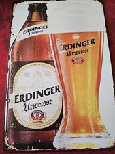Blechschild ERDINGER URWEISSE, Schild 20cm X ...