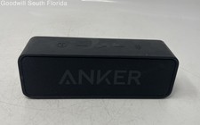Anker Black Portable Wireless Bluetooth Portable Music Speaker Power On