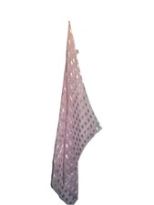 Sheer 20.5" Square Scarf Pink With Gold Accents Korea