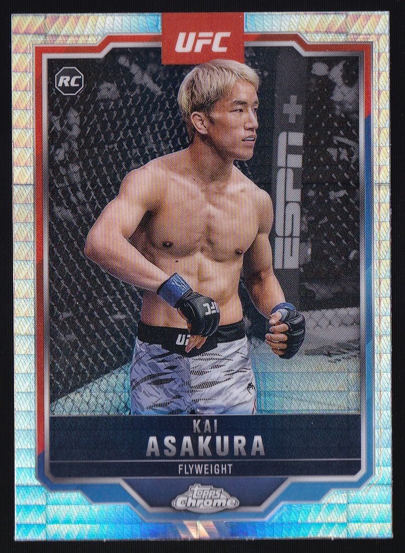 2025 Topps Chrome UFC Kai Asakura #161 Prism Refractor (RC)