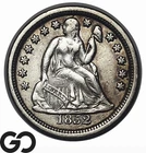 1852 Seated Liberty Dime, Flashy Choice AU++