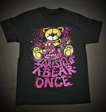 Retro Iwrestledabearonce BAND Heavy Cotton Black S-5XL T Shirt EN819