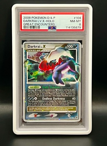 Darkrai LV.X graded PSA 8 for sale on eBay