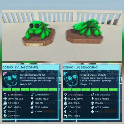 COSMO FULL GREEN ID03 PAIR ADULT 100% IMPRINT ARK ASCENDED PVE. PC/XBOX/PS5.