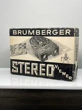 VTG Brumberger Stereo Realist 3D Slide Viewer Grey Marble Swirl