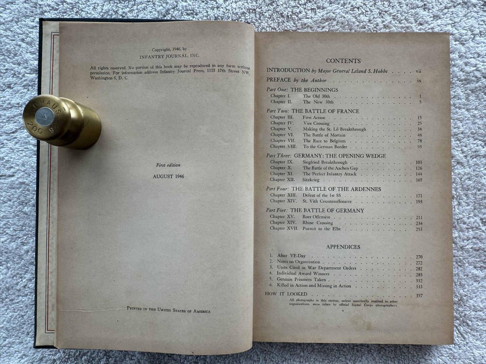 Workhorse of the Western Front 30th Infantry Division, WWII Unit History Book