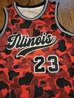 Michael Jordan Jersey Chicago Bulls Mens Size Small Goat Illinois Camouflage  — photo 3