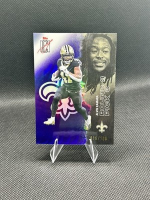 2025 Topps Signature Class - Alvin Kamara #90 Purple /100 Saints
