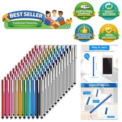 130 Pcs Universal Touch Screen Stylus Pens - Slim, Lightweight & Vibrant Colors
