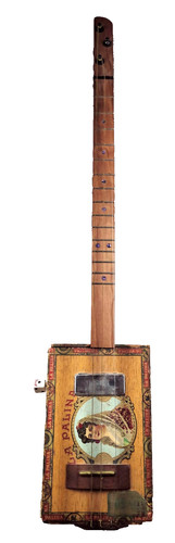 Juke Joint Guitars La Palina 3-String Cigar Box Guitar Brown Right-Handed Slide