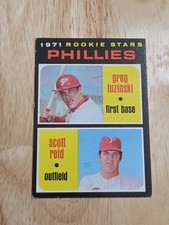 1971 Topps Baseball GREG LUZINSKI SCOTT REID Rookie Stars #439 Phillies