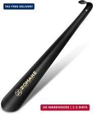 Shoe Horn Long Handle for Seniors Men Women,16.5" Metal Long Shoehorn for Boots