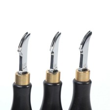 Leather Edge Beveler Creaser Steel Blade Ebony Marking Vintage Leather Tool D