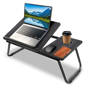 Pliage Table d'ordinateur portable Stand Bed Tray Sofa Lap Petit déjeuner Portable Computer Desk UK