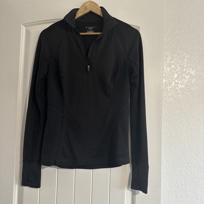 Tek Gear Long Sleeve 1/4 Zip Shirt Black excellent condition size small