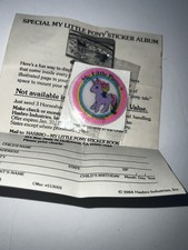 Hasbro 1984 My Little Pony Windy Non-Sport Sticker Album Original Vintage