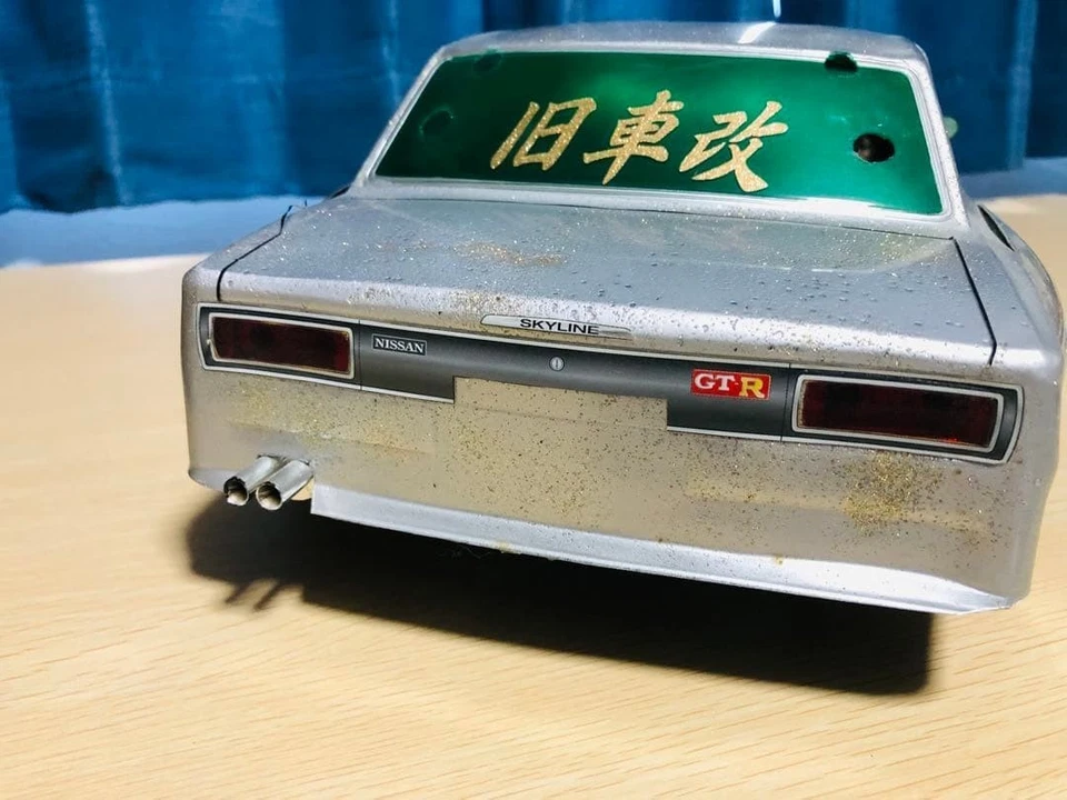 Tamiya RC auto solo carrozzeria GTR berlina argento scala 1/10 - Immagine 4 di 4