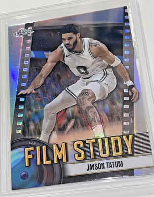 RARE JASON TATUM FILM STUDY REFRACTOR CARD 2024-25 TOPPS CHROME BOSTON CELTICS