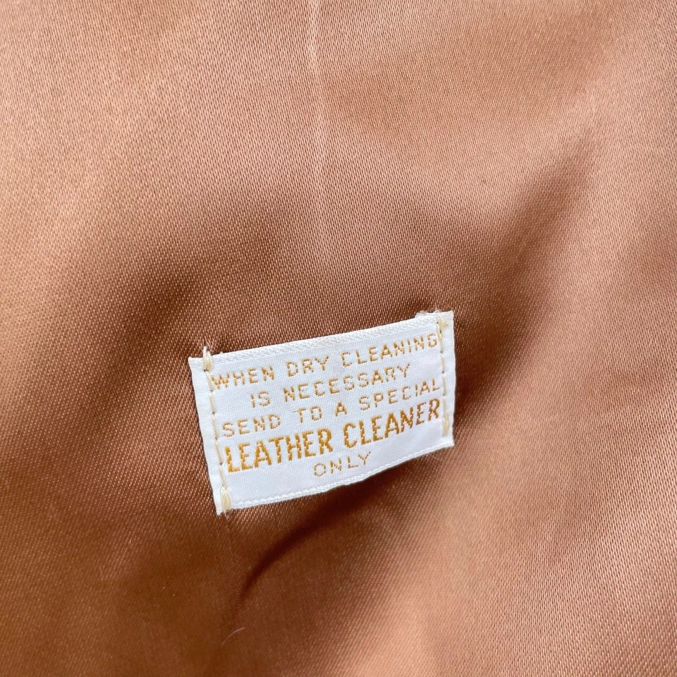 Chaqueta De Colección Años 70 Cuero Moda Para Hombre Talla L 46 Gamuza Genuina Boho Western  Foto 3 de 4