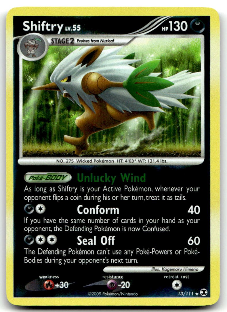 Shiftry 13/111 Rising Rivals Holo Rare Reverse Holo NM
