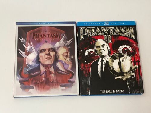 Phantasm 1 & 2 Blu-ray with oop slipcovers - Like New - Fast Shipping