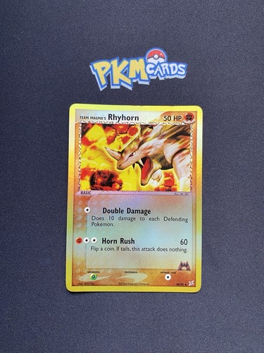 Pokémon TCG Magma’s Rhyhorn Ex Team Magma Vs Team Aqua 38/95 Reverse Holo LP.