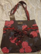 Nwt Matilda Jane Tote Bag Floral Roses Black/pink