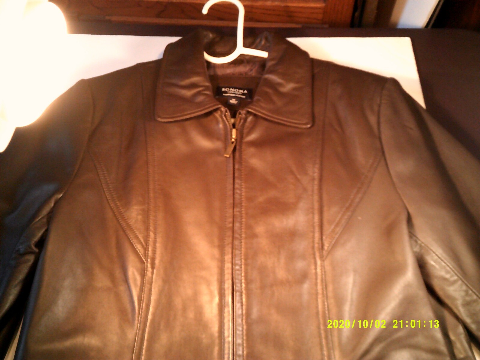 sonoma lambskin leather womens jacket 