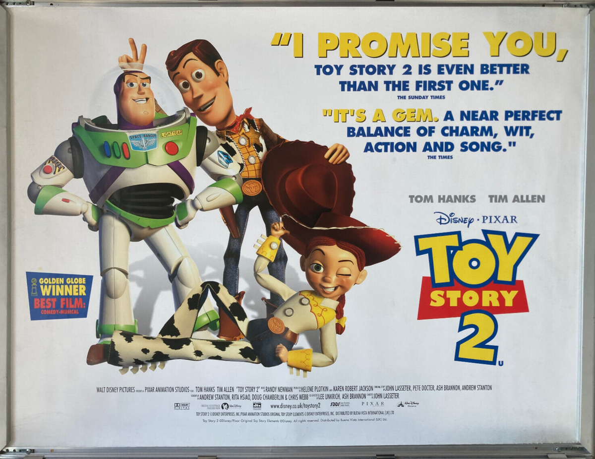 Cinema Poster: TOY STORY 2 1999 (Main Quad) Tim Allen Tom Hanks