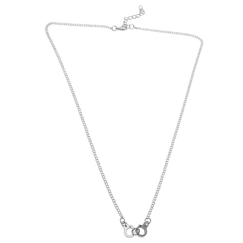 Handschellen-Schlüsselbeinkette Vintage Schmuck Halskette Metall - Bild 5 von 12