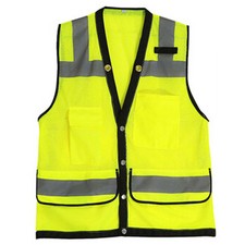 CNSS Unisex Construcción Tráfico Reflectante Chaleco Seguridad Visibilidad Seguridad Chaleco