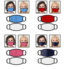 Cotton Face Mask Washable Reusable Breathable Fabric Mask With Filter Pocket