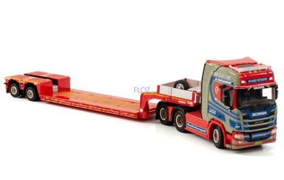 1/50 for WSI for SCANIA R HIGHLINE CR20H 6X2 TAG AXLE EURO LOW LOADER - 2 AXLE
