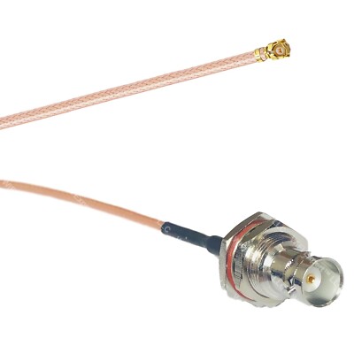 RG178 IPX U.FL to BNC FEMALE BIG BULKHEAD Coax RF Cable USA-Ship