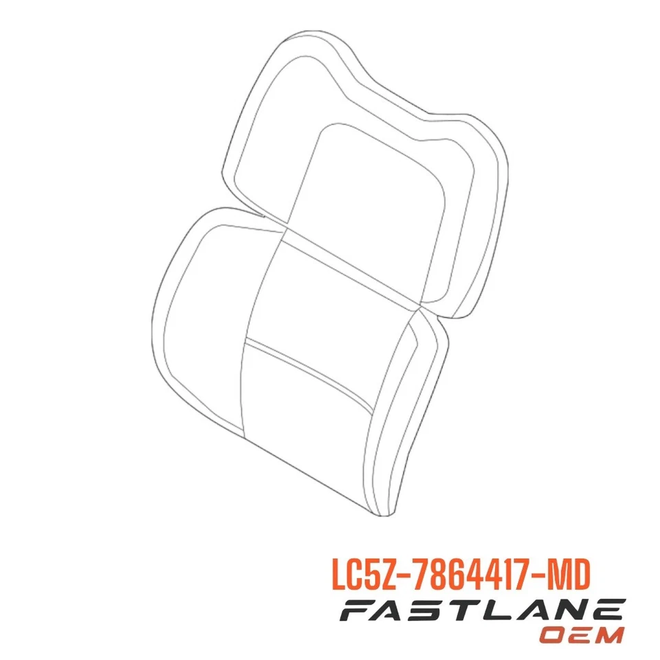 Funda trasera asiento delantero izquierdo Lincoln Aviator 2020-2022 nueva OEM LC5Z-7864417-MD Foto 3 de 4