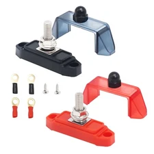 Recoil S1P-516 Busbar Single 5/16” Studs Power Distribution Block, Ring Terminal