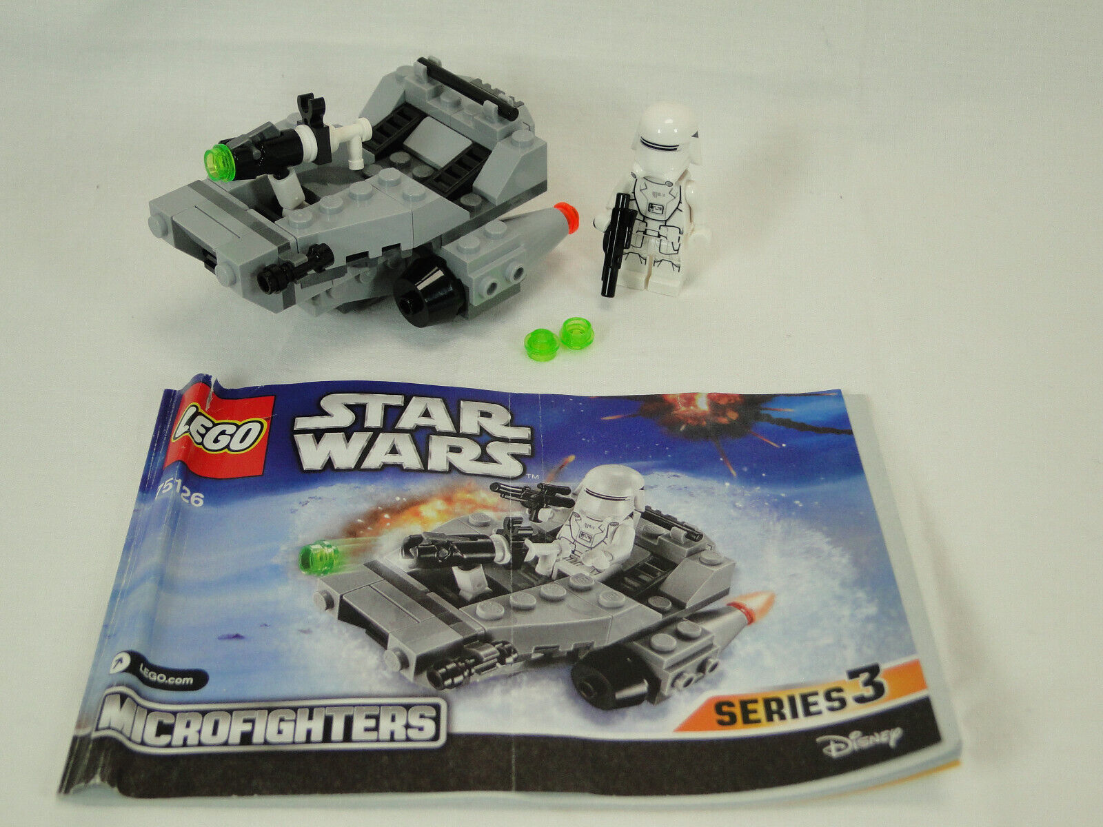 LEGO Star Wars Microfighters 75126 First Order Snowspeeder Complete with OBA