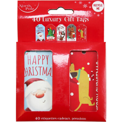40 LUXURY CHRISTMAS GIFT TAGS TRADITIONAL MODERN CONTEMPORARY PRESENTS CUTE - Foto 7
