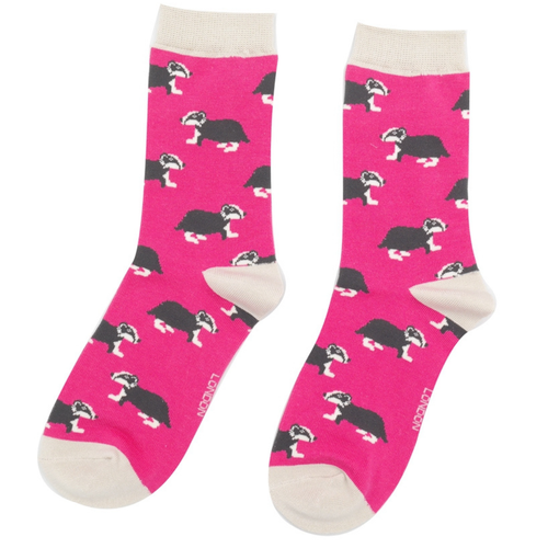 Miss Sparrow Socks Woodland Collection Bamboo Blend Badger Fox Owl Squirrel - Picture 24 of 47