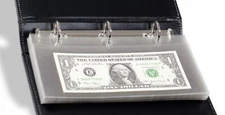 10 Refill Clear Pages For Lighthouse Small Bills Currency Album Book Folder