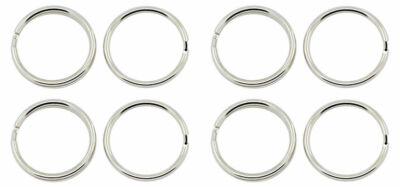 Silver Tone SPLIT RINGS Keyring Keychain Loop 15mm, 20mm, 25mm UK Stock ...