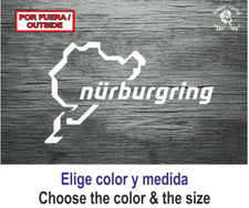 Sticker Vinilo Decal Vinyl Aufkleber Nurburgring cuadrado Circuit Moto gp F1 