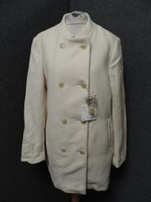 Uniqlo Ines De La Fressange Collarless Coat Off Uk L (12-14) Rrp £99 Ln041 Ee 01