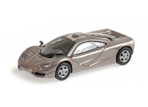 MCLAREN F1 ROADCAR - GREY METALLIC 870133824 Minichamps 1:87 New!